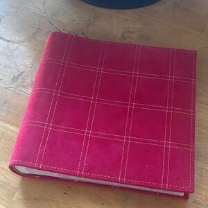 Acer Red Photo File Album with Clear Sleeves